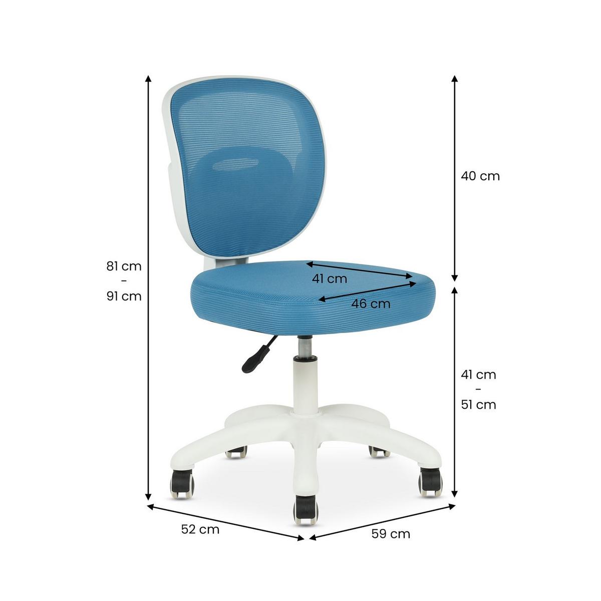 KINDERDREHSTUHL MAYLA - Blau, Textil (46/91/52cm) - IDIMEX
