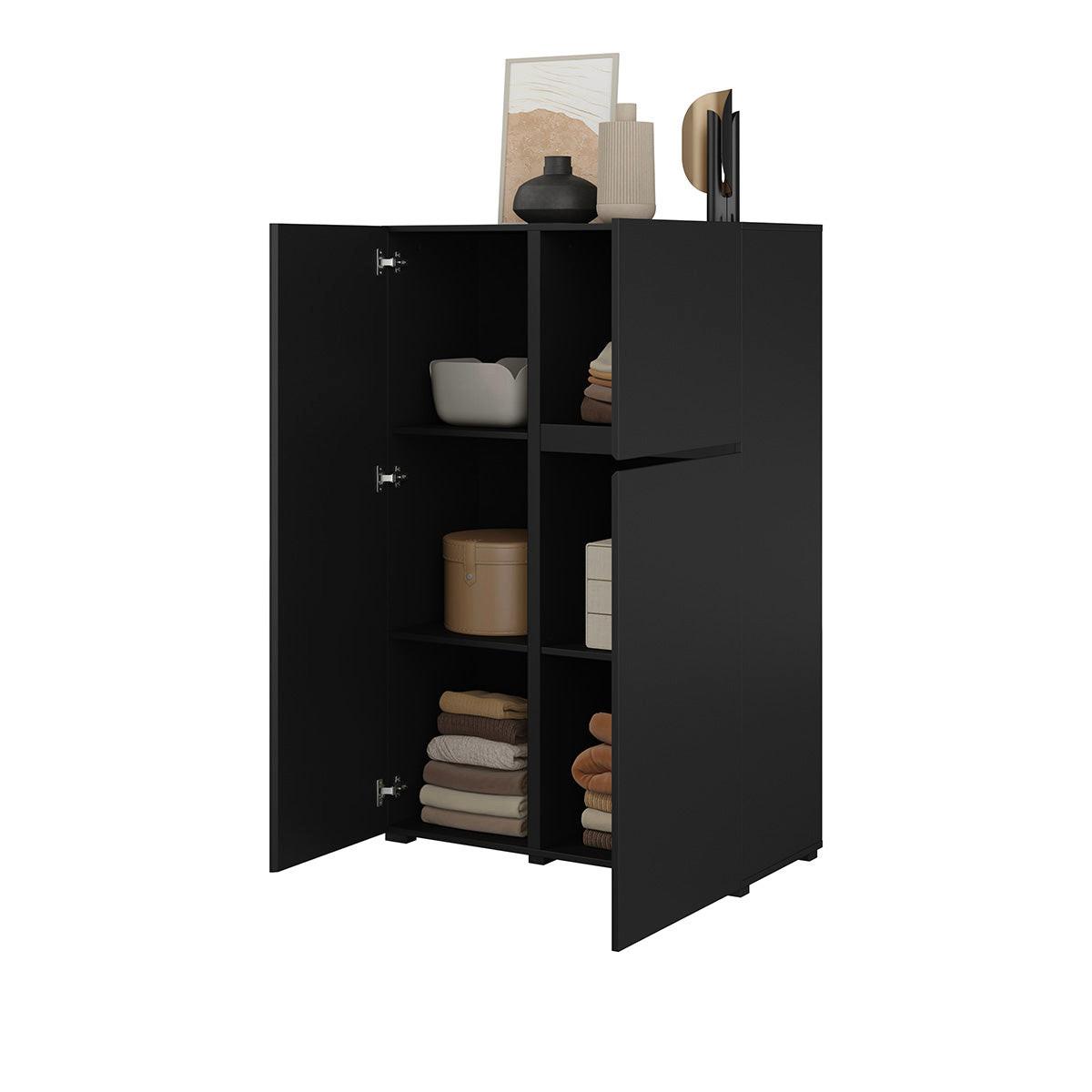 SIDEBOARD Maxis Schwarz - Schwarz, Holzwerkstoff (92/139/40cm) - Petits-meubles