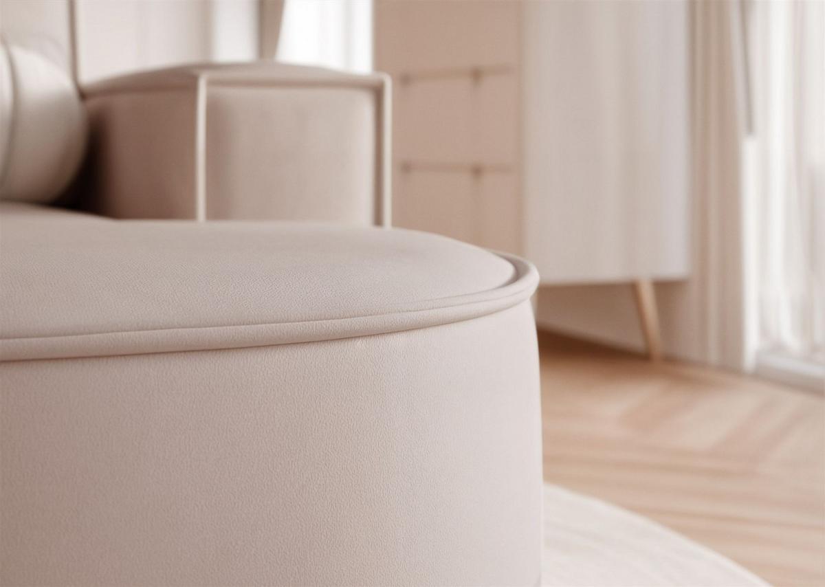 ECKSOFA Arlet In Stoff Riviera - Beige, Holzwerkstoff/Textil (156/277cm) - Fun Möbel