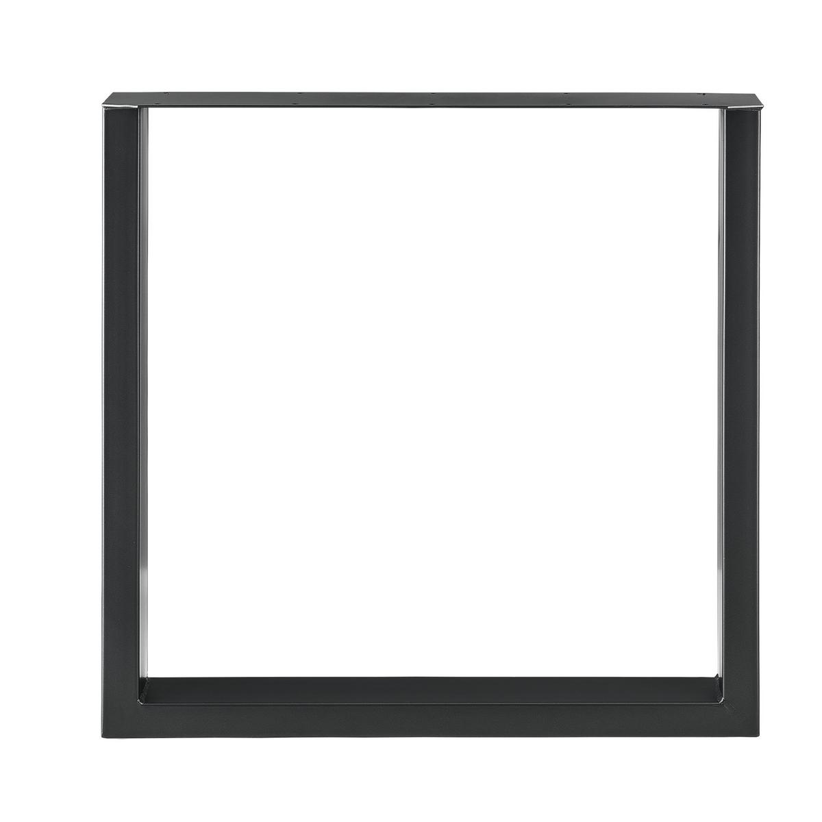 TISCHGESTELL-SET 2 TLG. Makers - Schwarz, Metall (70/72/8cm) - [en.casa]