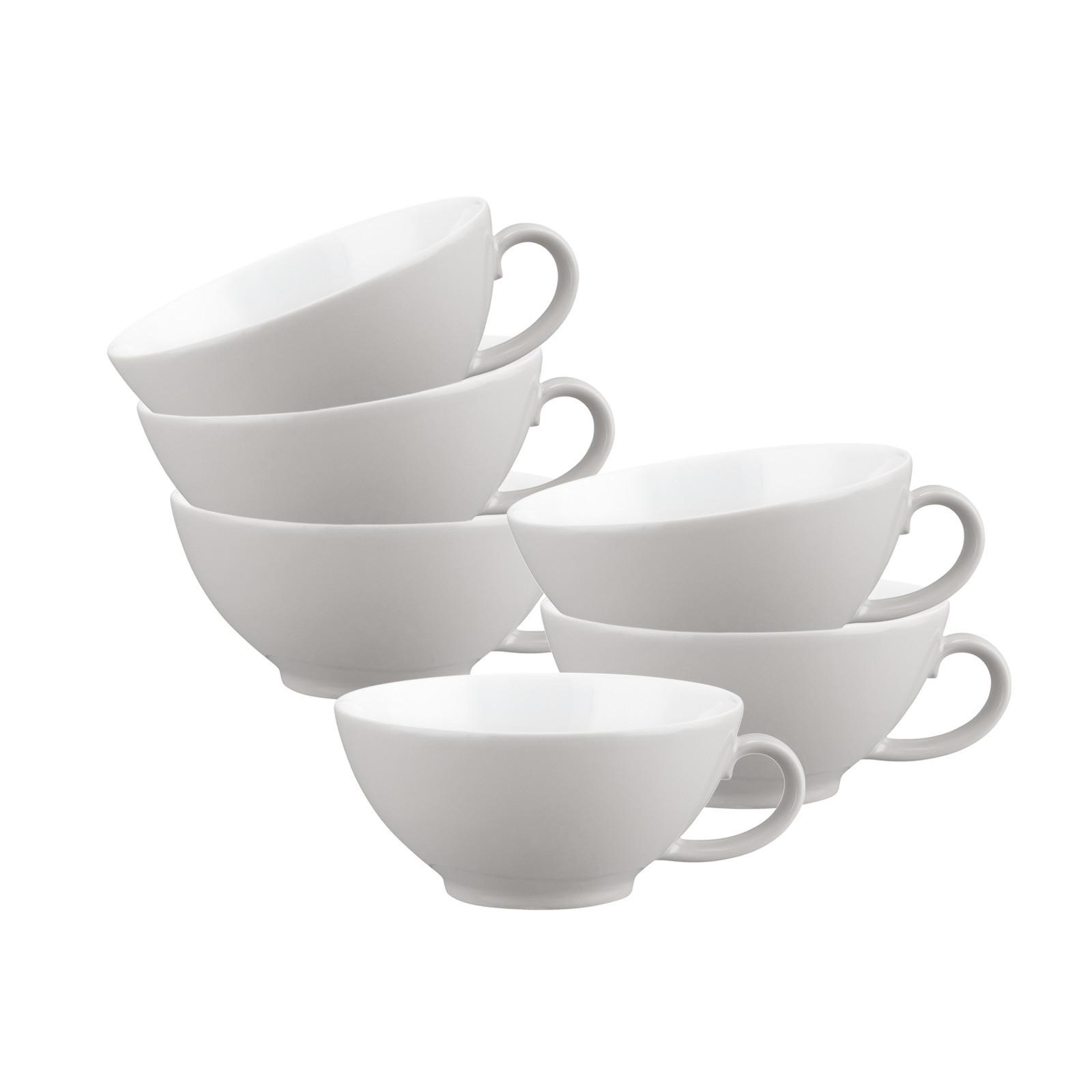 TEETASSEN Liberty Pure Colors New Grey 140 ml 6er Set - Grau, Keramik (0.14L) - Seltmann Weiden