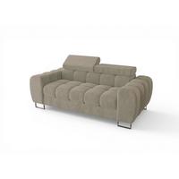 SOFA 2-sitzer Bastien In Stoff Terra - Beige, Holzwerkstoff/Textil (195/95/97cm) - Fun Möbel