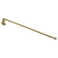 SCHWENKSTANGE / SCHWENKARM-GARDINENSTANGE Cassina 60-100 cm, 13 / 9 mm Ø, Messing-farbig - Messingfarben, Metall (100cm) - INTERDECO