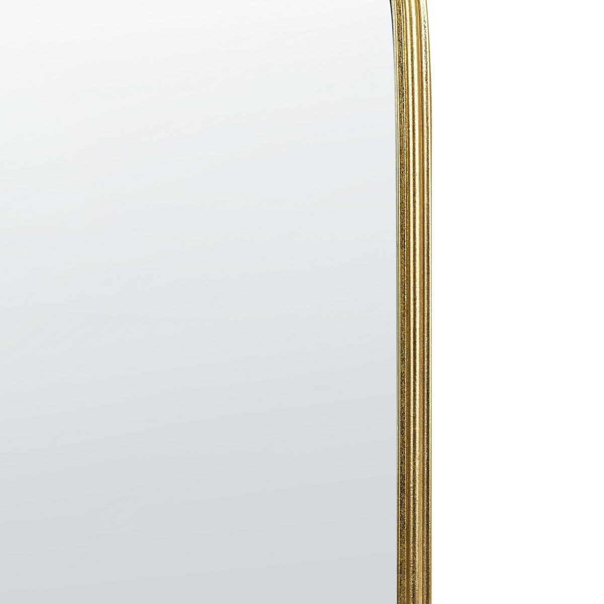 WANDSPIEGEL Metall gold 54/100 cm Aconchi - Goldfarben, Metall (54/100/3cm) - Beliani