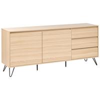 SIDEBOARD mit 2 Türen Hellbraun Cardigan - Hellbraun, Holzwerkstoff (160/70/40cm) - Beliani