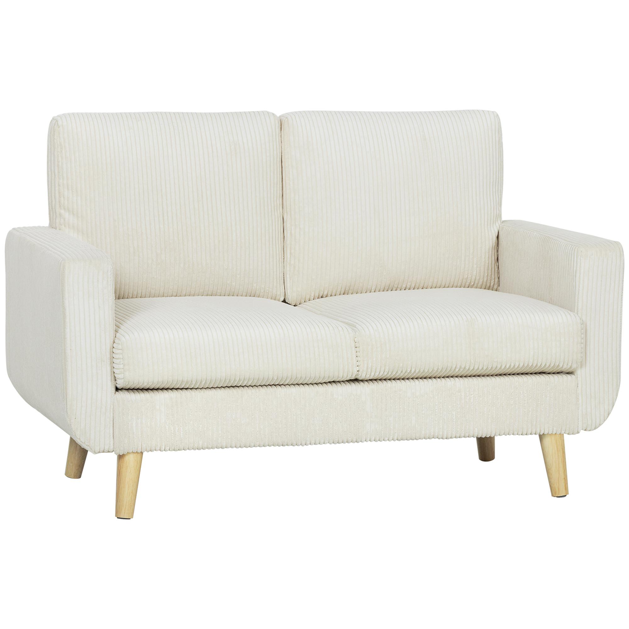 SOFA Nythiv 134/74/84cm - Creme, Textil (74/84/134cm) - ZMH