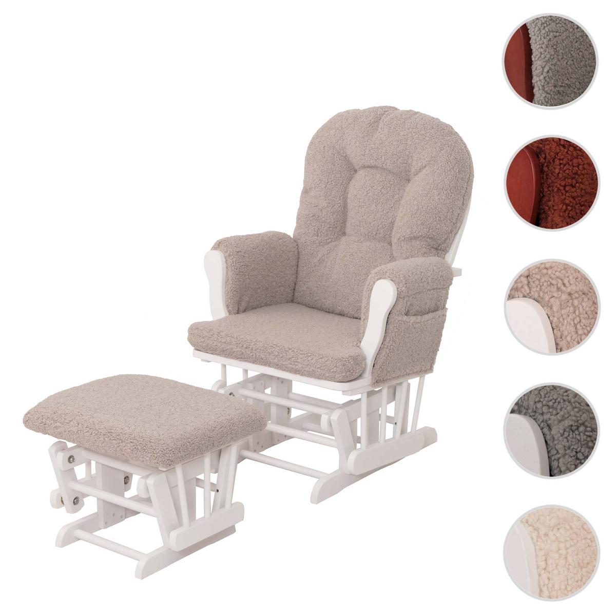 RELAXSESSEL Braun, Weiß - Braun/Weiß, Textil (74/105/72cm) - MCW