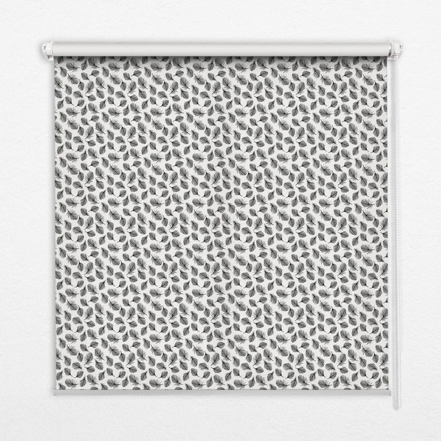 INNENROLLO - Fensterrollo - Rollo - 110x140 cm - Federn - Schwarz, Kunststoff (110/140/0.5cm) - TULUP