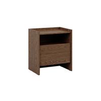 NACHTTISCH Japandi Dunkles Holz - Braun, Holzwerkstoff (53/60.5/38cm) - Petits-meubles