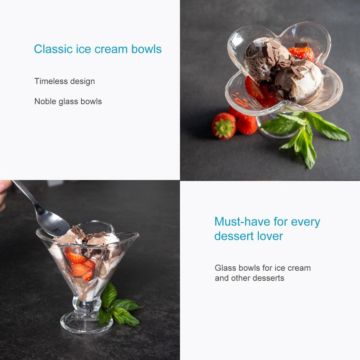 EISSCHALEN SET - Transparent, Glas - Intirilife