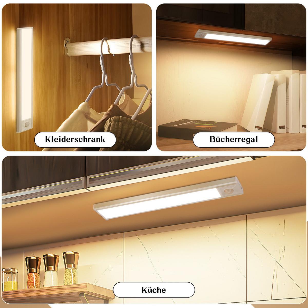 LED-UNTERBAULEUCHTE Beeskow II 20/4/1cm(2er-set) - Silberfarben, Metall (20/4/1cm) - Nettlife