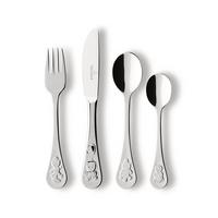 KINDERBESTECK Teddy silber 4-tlg. - Silberfarben, Metall - Villeroy & Boch