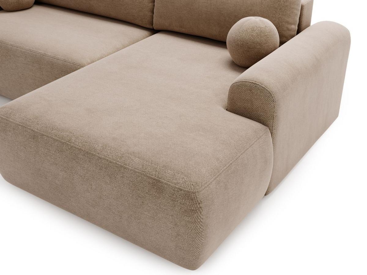 ECKSOFA Savana Braun Rechts - Braun, Holz/Textil (177/257cm) - Graingold