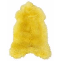 LAMMFELL Öko bunt gefärbt weich Fell Teppich Sonnengelb ca. 110 cm - Gelb, Fell (60/110cm) - Provellus