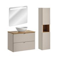 BADMÖBEL 80.4cm Manoa 2er-Set Kaschmir - Kaschmir, Holzwerkstoff (80.4/59/40cm) - Petits-meubles