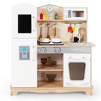 SPIELSET Natur - Naturfarben, Holzwerkstoff (81/88.5/29cm) - COSTWAY