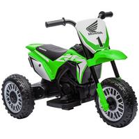 ELEKTRO-MOTORRAD mit Hupe, Musik 6V Grün - Grün, Metall (71/40.5/43.5cm) - HOMCOM