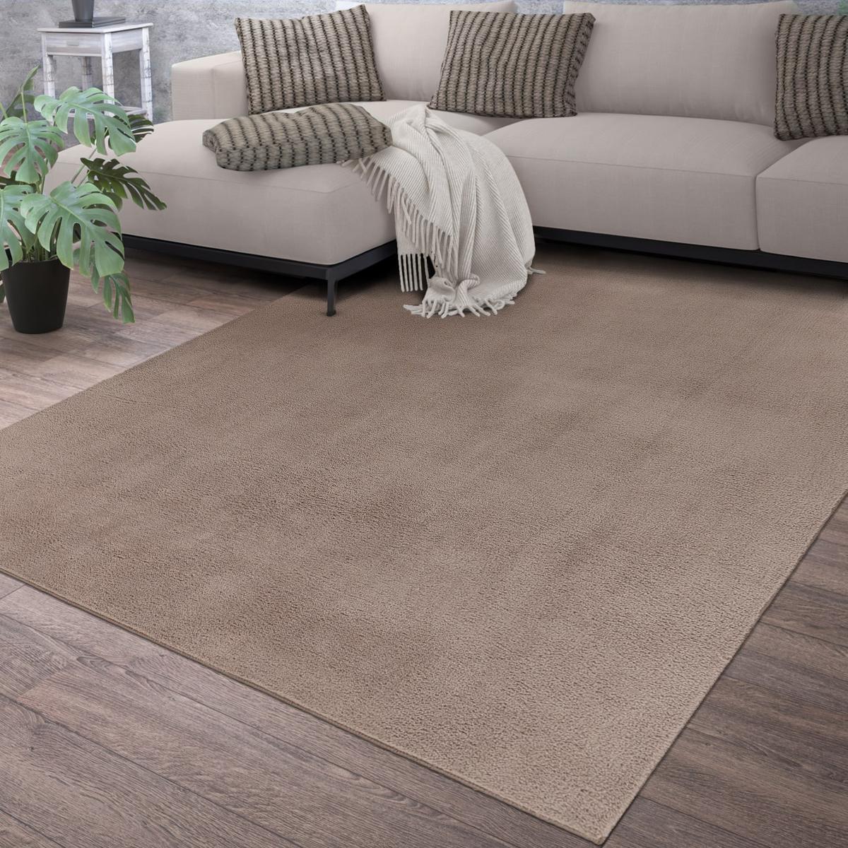 FLACHWEBETEPPICH Taupe 100 x 200 cm - Taupe, Kunststoff (100/200cm) - TT Home