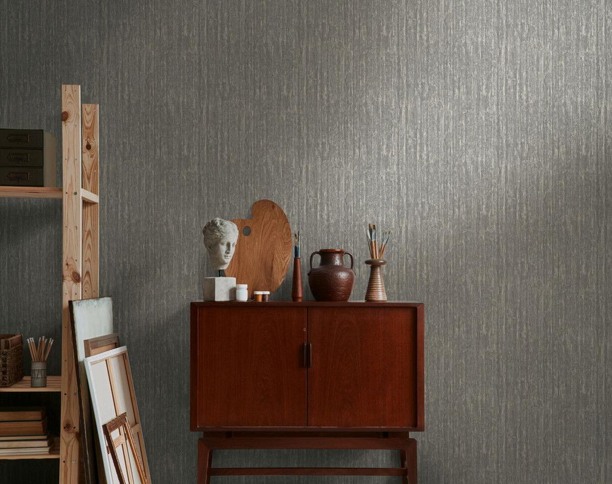 VLIESTAPETE Braun 53/1005 cm - Braun, Textil (53/1cm) - KUNSTLOFT