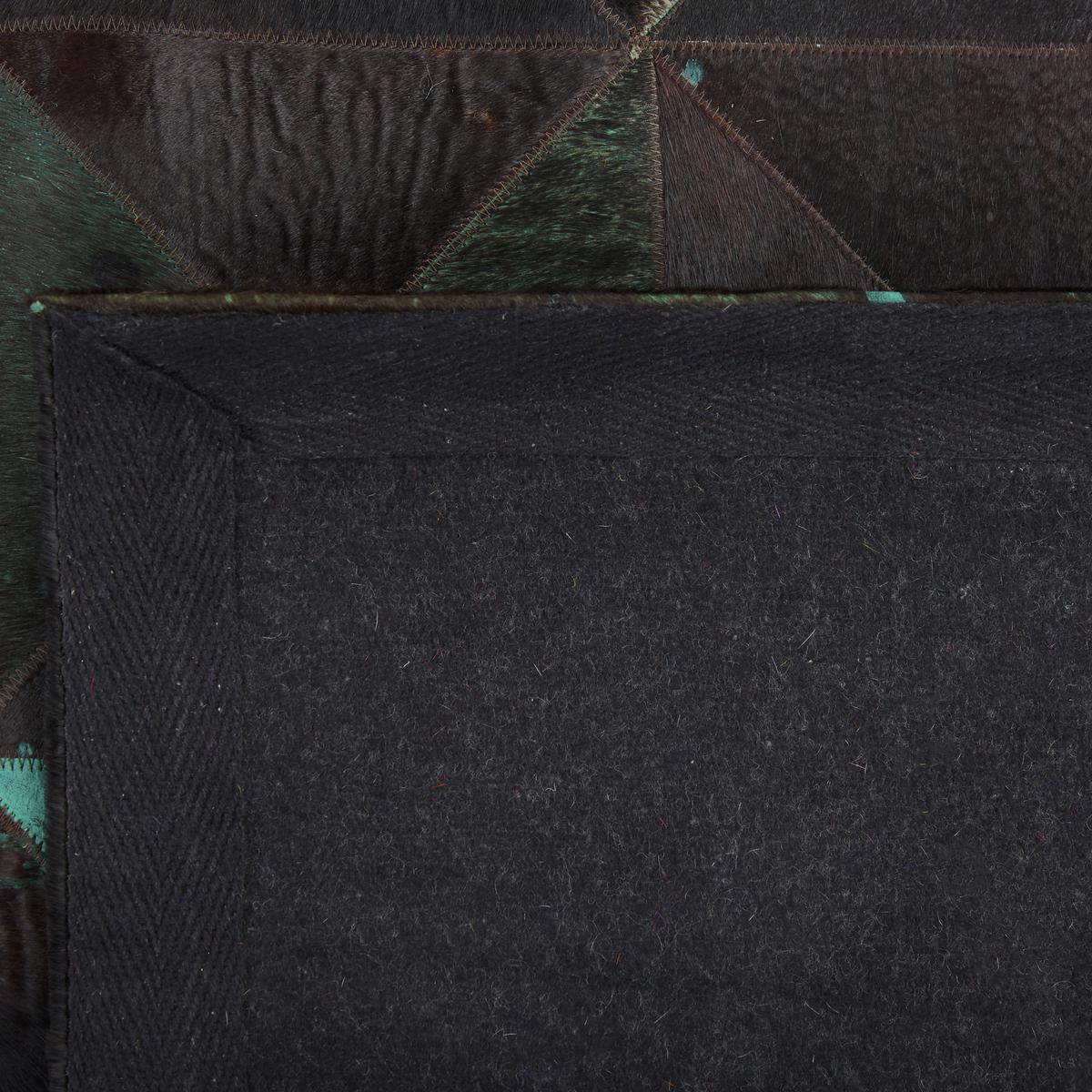 KURZFLOR-TEPPICH Atalan 200/140 cm - Blau, Fell (140/200cm) - Beliani