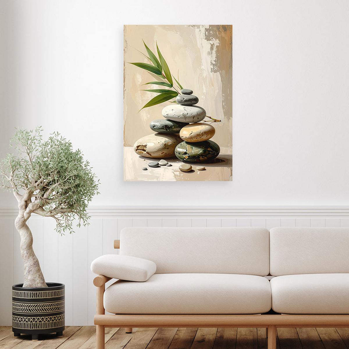 LEINWANDBILD Zen und Orientalisch 70x100cm - Beige, Textil (70/100cm) - Feeby