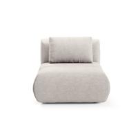 SESSEL ATOMO, Modern Polstersessel Loungesessel, Chenille-Stoff Beige - Beige, Holz/Metall (98/82/134cm) - MASSENO