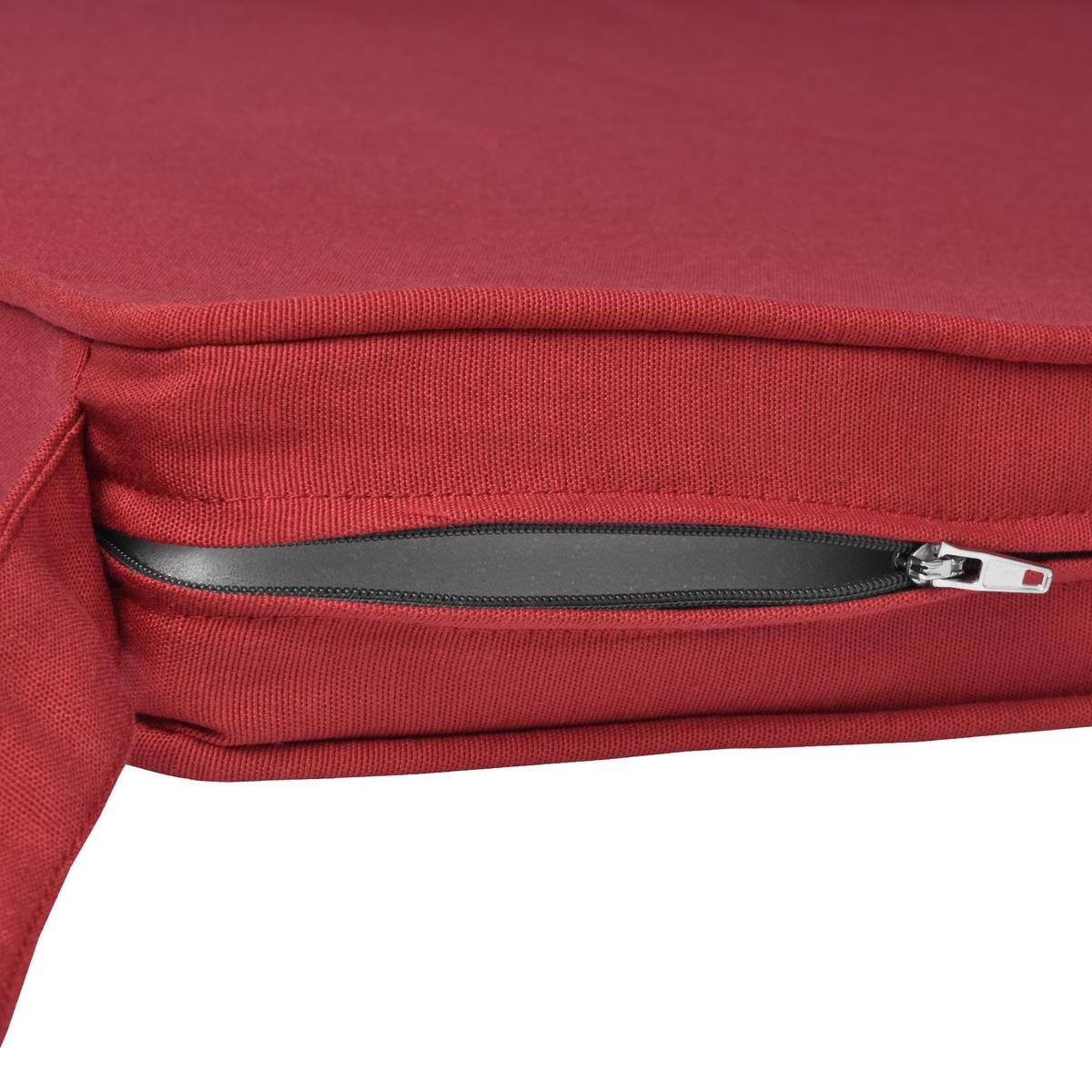 STUHLKISSEN Loft SK 45x40x5cm Rot (8tlg) - Rot, Textil (45/40/40cm) - Beautissu 