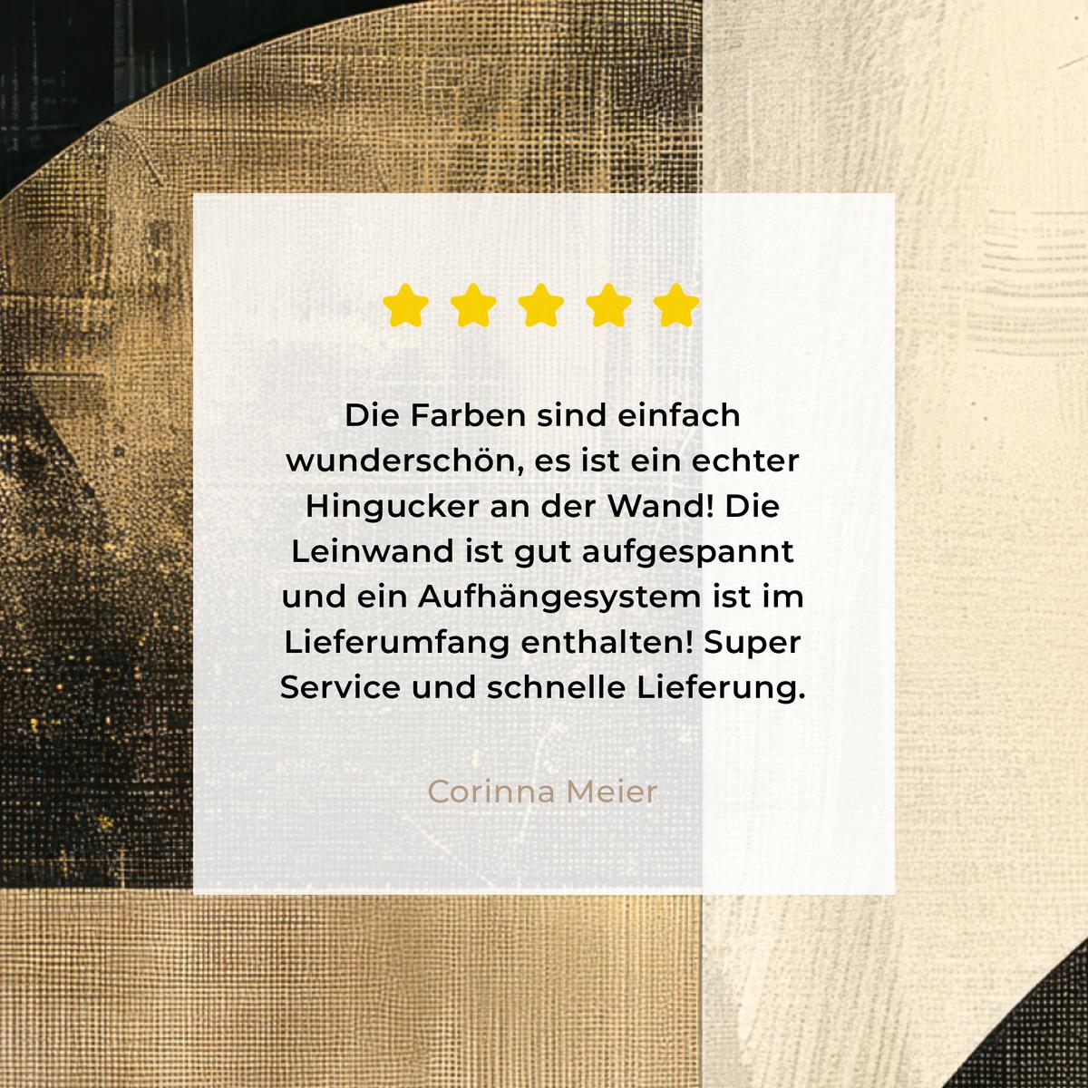 LEINWANDBILD Abstrakt - Geometrische Formen - Schwarz - Gold Deko Groß 90x90 cm - Ecru, Textil (90/90cm) - MuchoWow