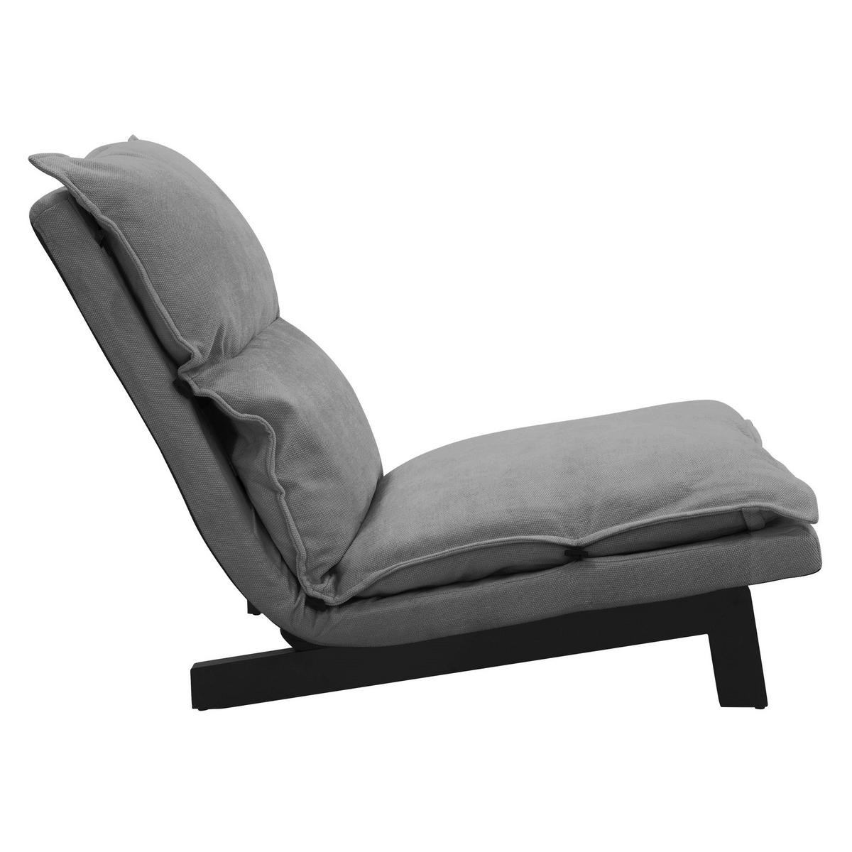 BODENSTUHL Grau - Schwarz/Grau, Textil/Metall (59/73.5/96cm) - ML-DESIGN
