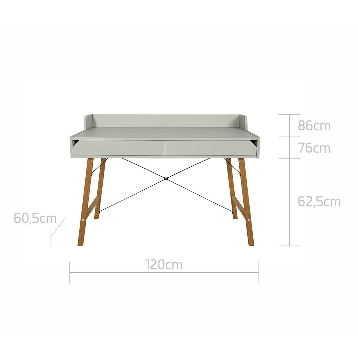 SCHREIBTISCH Lotta Grün - Grün, Holzwerkstoff (120/60/86cm) - Petits-meubles