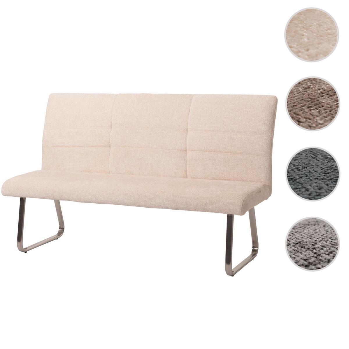 SITZBANK Cremeweiß - Weiß, Textil (160/100/65cm) - MCW