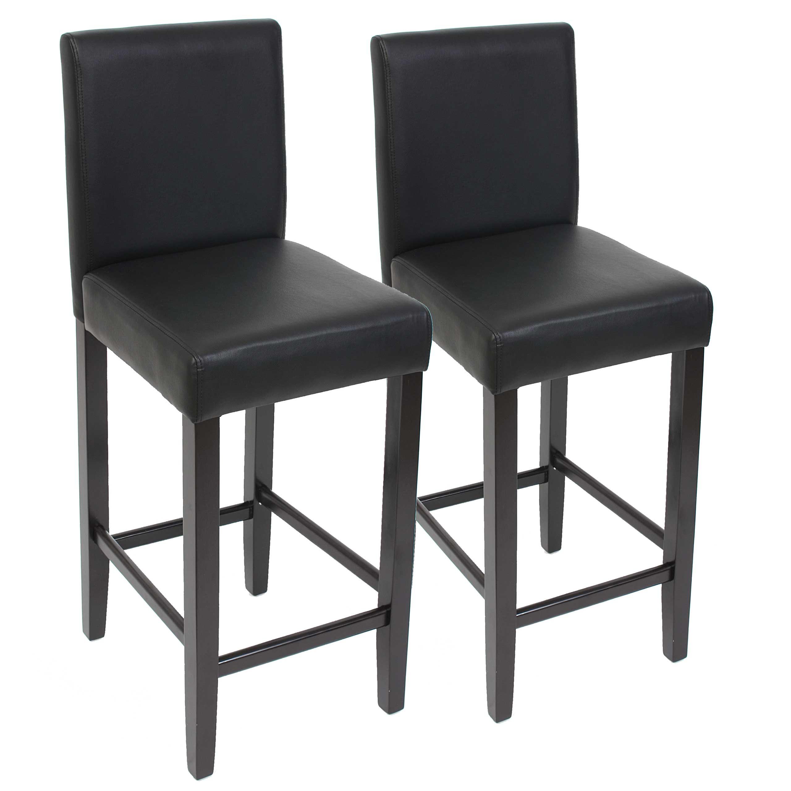 BARHOCKER Schwarz 2er-Set - Schwarz, Textil (41/109/50cm) - MCW