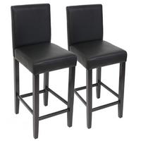 BARHOCKER Schwarz 2er-Set - Schwarz, Textil (41/109/50cm) - MCW