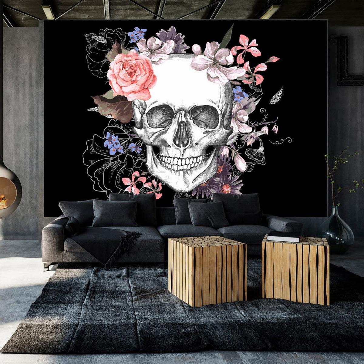 VLIESTAPETE 100/70 cm - Schwarz/Weiß, Textil (100/1cm) - KUNSTLOFT