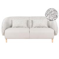 SOFA Stoff Hellbeige Umea - Beige/Braun, Textil (190/78/85cm) - Beliani