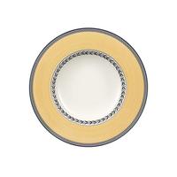 SUPPENTELLER Audun Fleur weiß-grau-gelb ø 24,2 cm - Gelb/Weiß, Keramik (24.2cm) - Villeroy & Boch