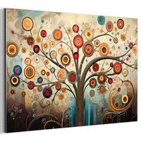 METALLBILD Baum - Baum des Lebens - Farbe 30x20 cm - Braun, Metall (30/20cm) - MuchoWow