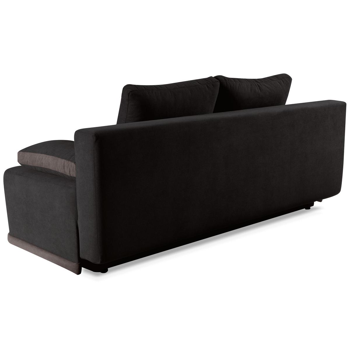 SCHLAFSOFA Bento 3-Sitzer mit Schlaffunktion, Braun - Braun, Textil (200/93/98cm) - Beautysofa