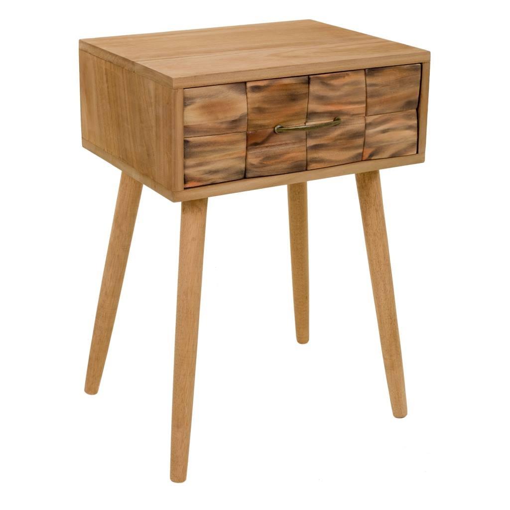 NACHTTISCH aus Holz, braun, 44x38x63cm - Braun, Holz (44/38/63cm) - Wanderlust