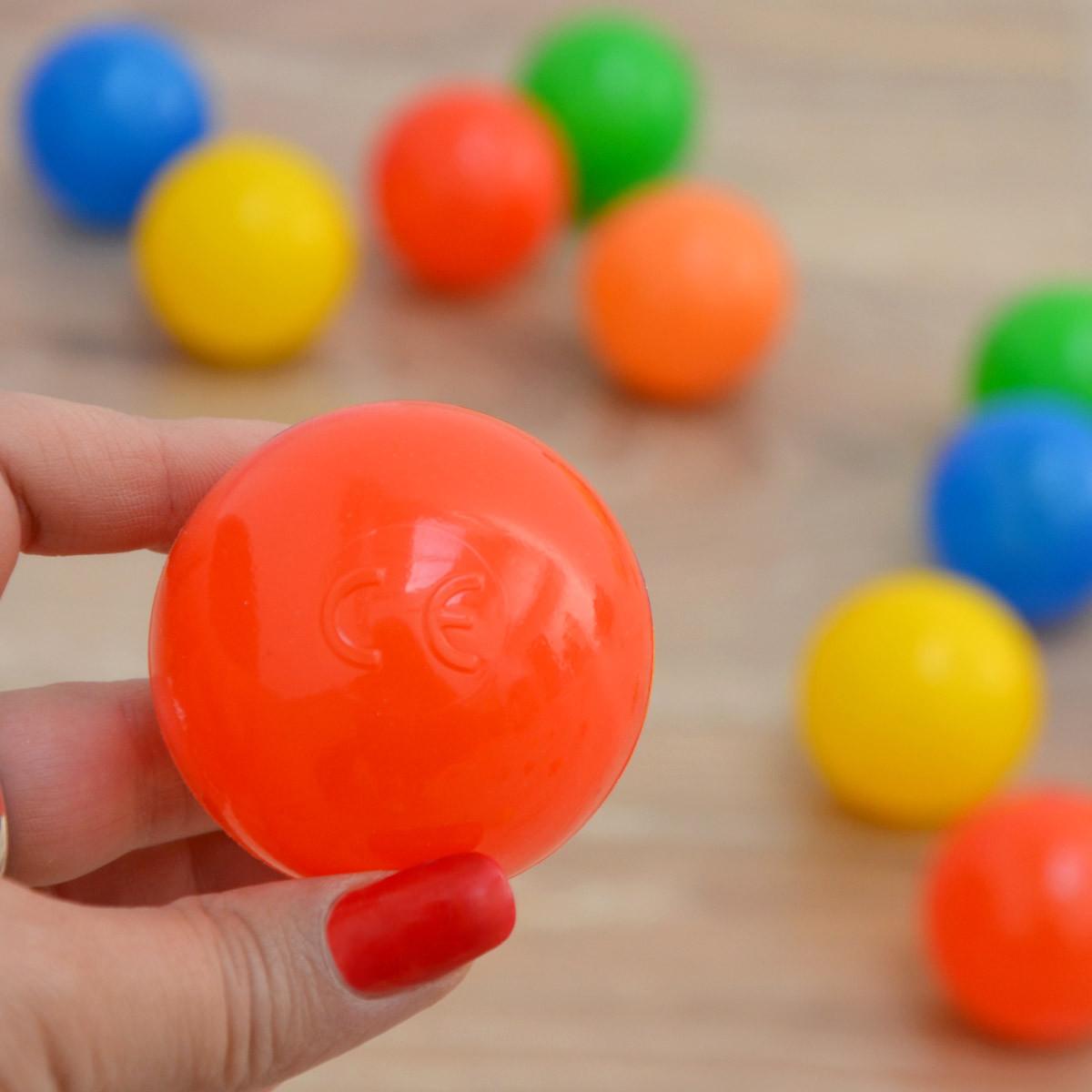 BÄLLEBAD-BÄLLE 120 Stück, bunt, 5,5 cm - Multicolor, Kunststoff (5.5/5.5/5.5cm) - Littletom