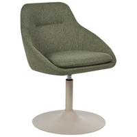 ESSZIMMERSTUHL Stoff Hellgrün Westminster - Beige/Grün, Textil/Metall (57/79/56cm) - Beliani