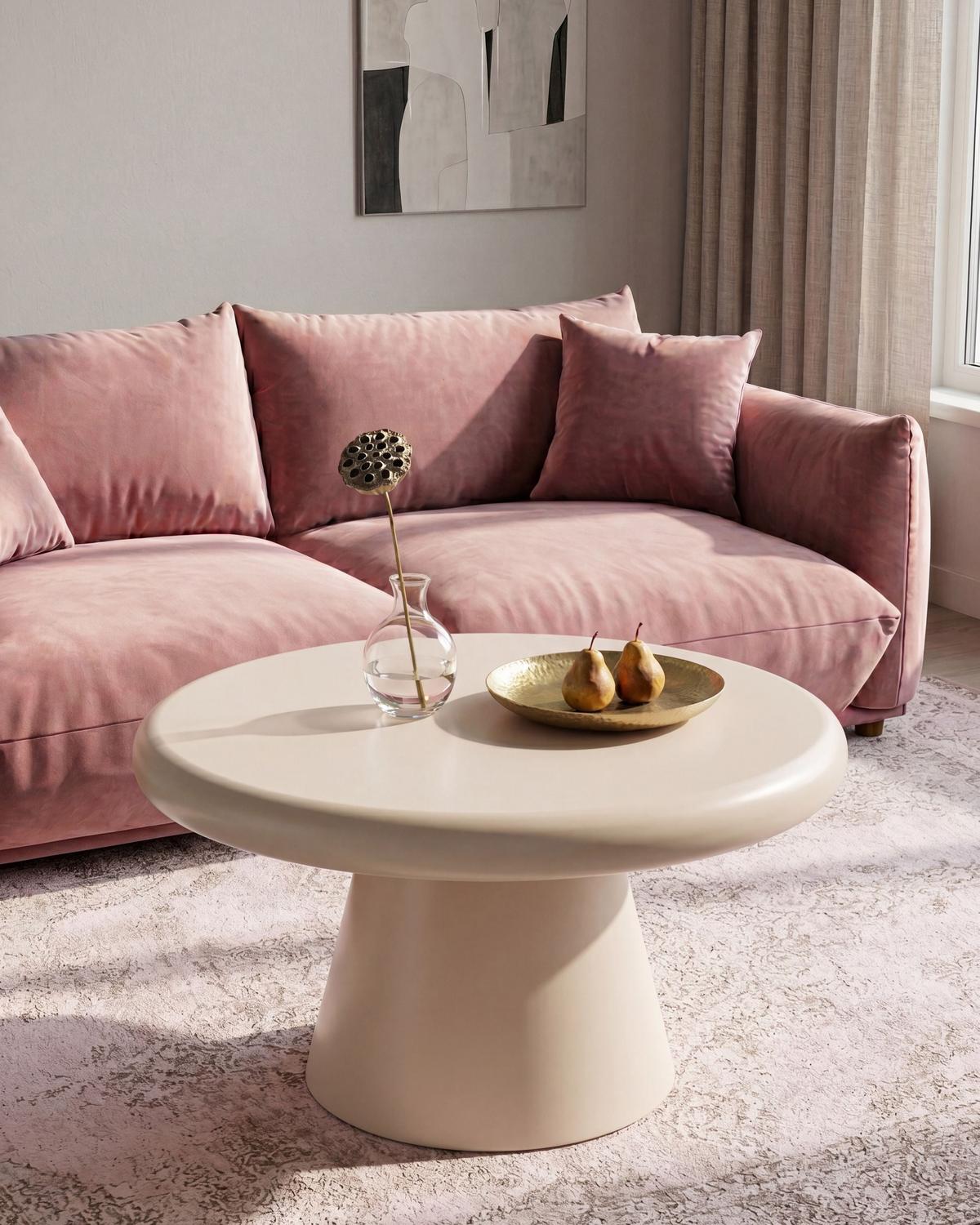 COUCHTISCH Beige Mamawi - Beige, Holzwerkstoff (80/80/41cm) - Beliani