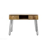 KONSOLENTISCH HEVE Braun Holz - Schwarz/Braun, Holz (40/110/77cm) - KAWOLA