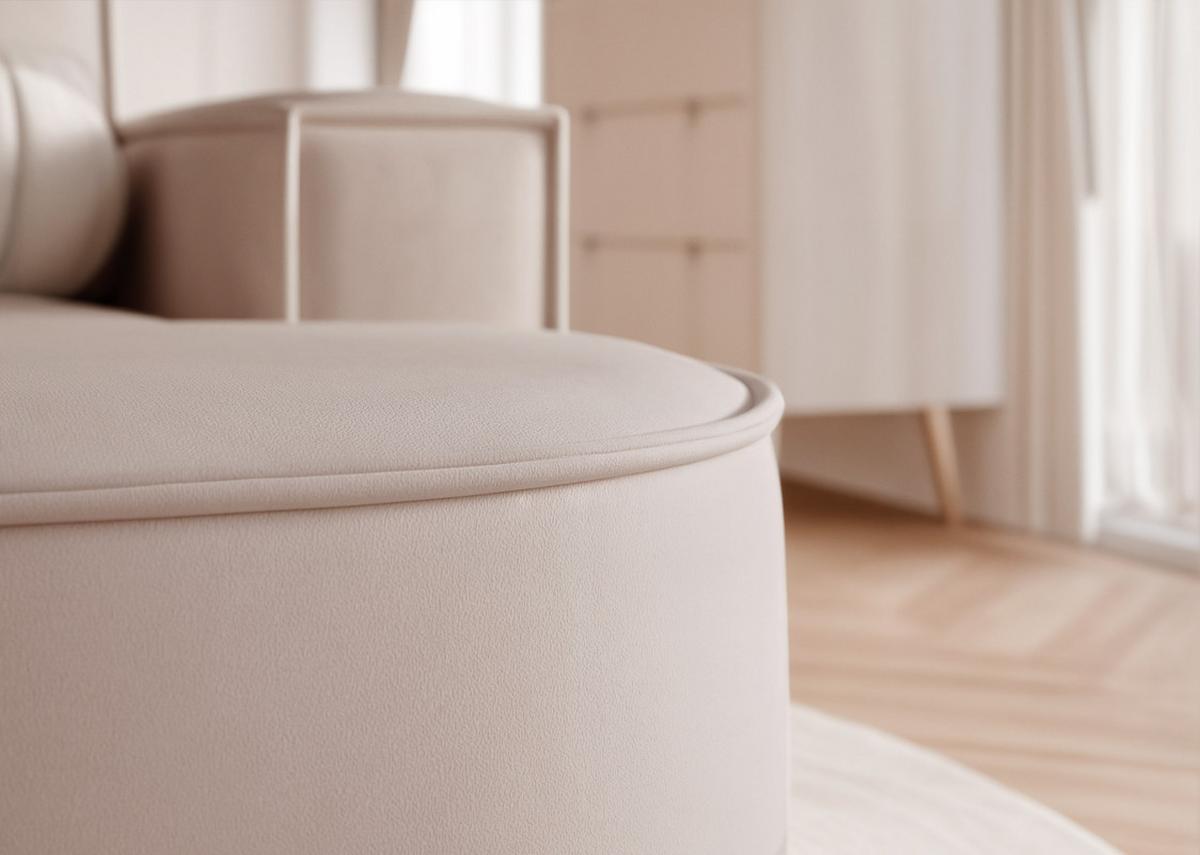 ECKSOFA SOFIA Veloursstoff in Braun - Braun, Holzwerkstoff/Kunststoff (210/157cm) - Idohome