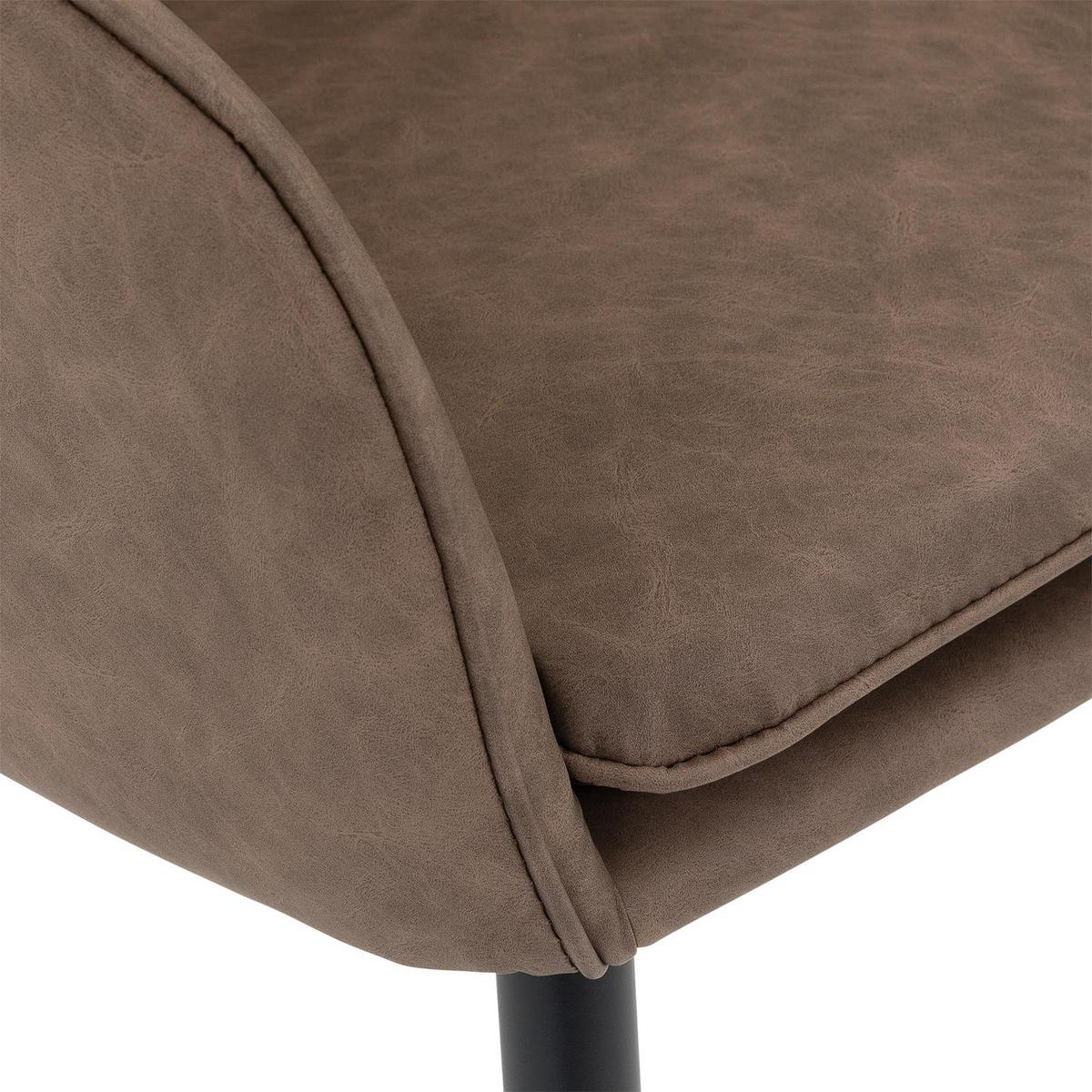 ESSZIMMERSTÜHLE ETTA 2er-Set braun - Braun, Textil (57/85/58cm) - IDIMEX