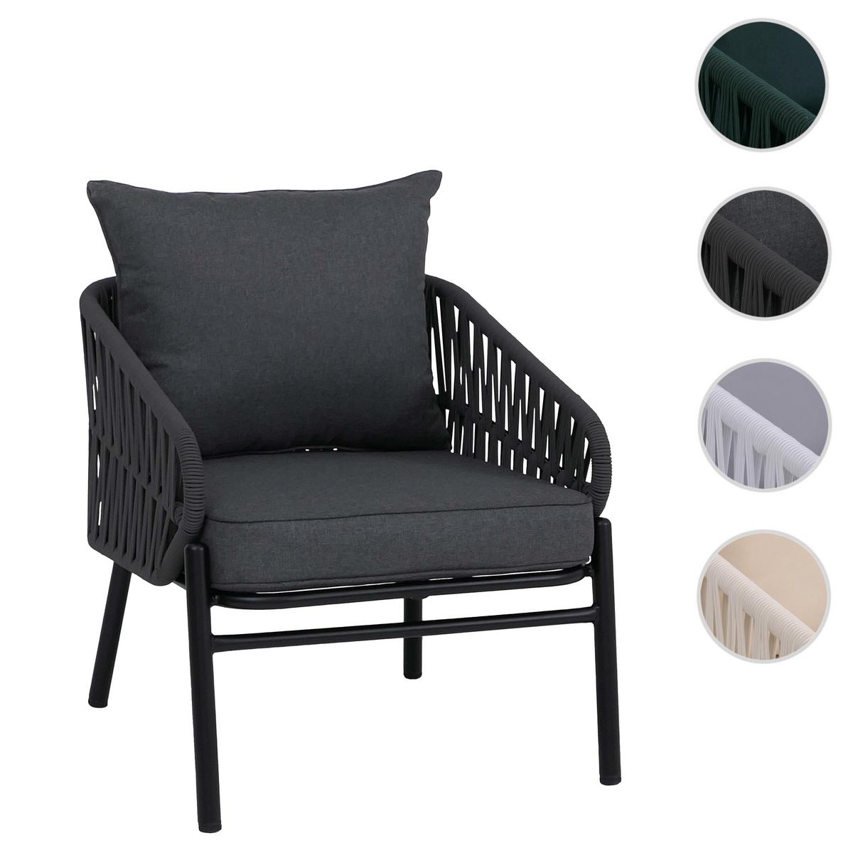 GARTENSTUHL Anthrazit - Anthrazit, Metall (64/67/70cm) - MCW