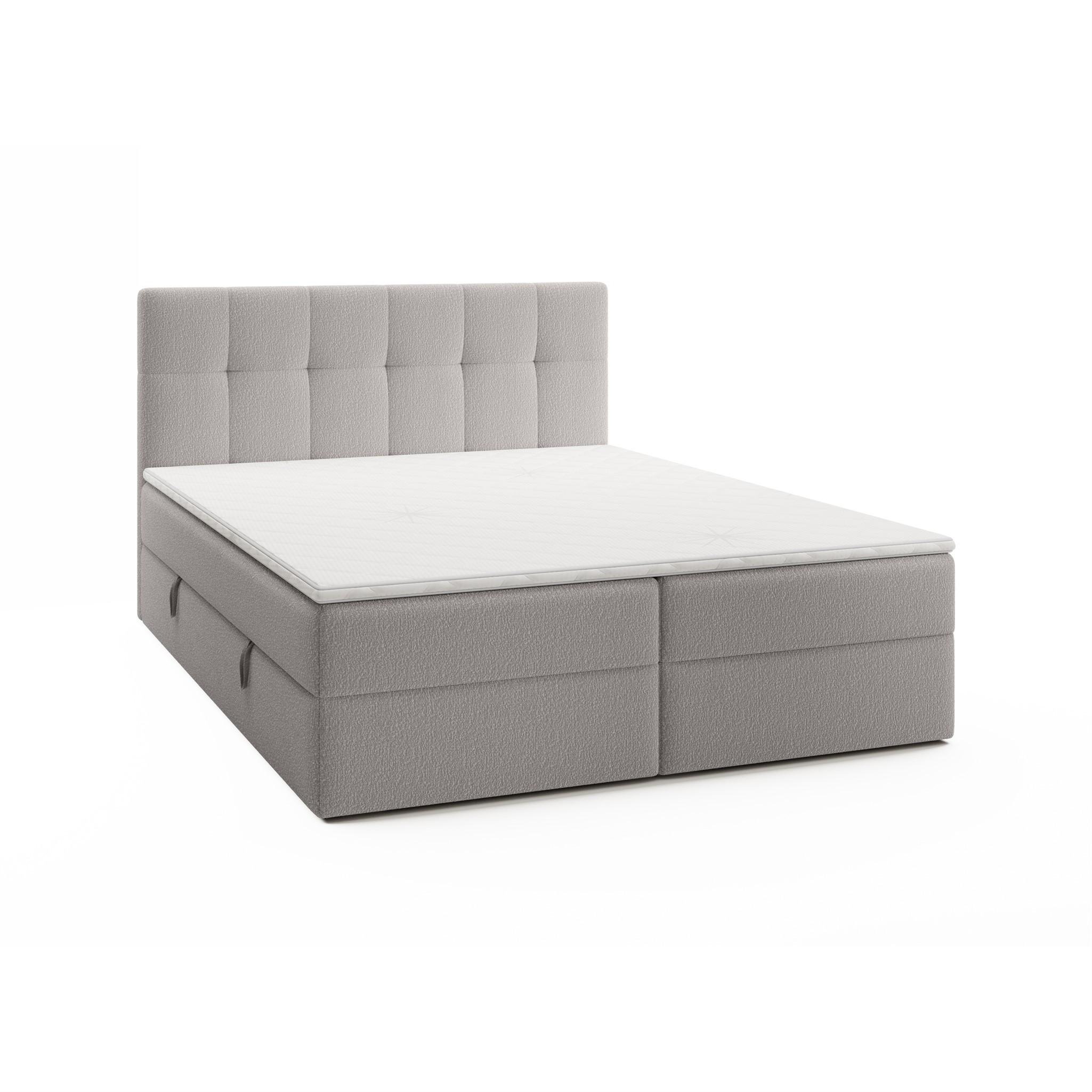 BOXBETT Arturo In Freya - Grau, Holzwerkstoff/Textil (160/200cm) - Fun Möbel