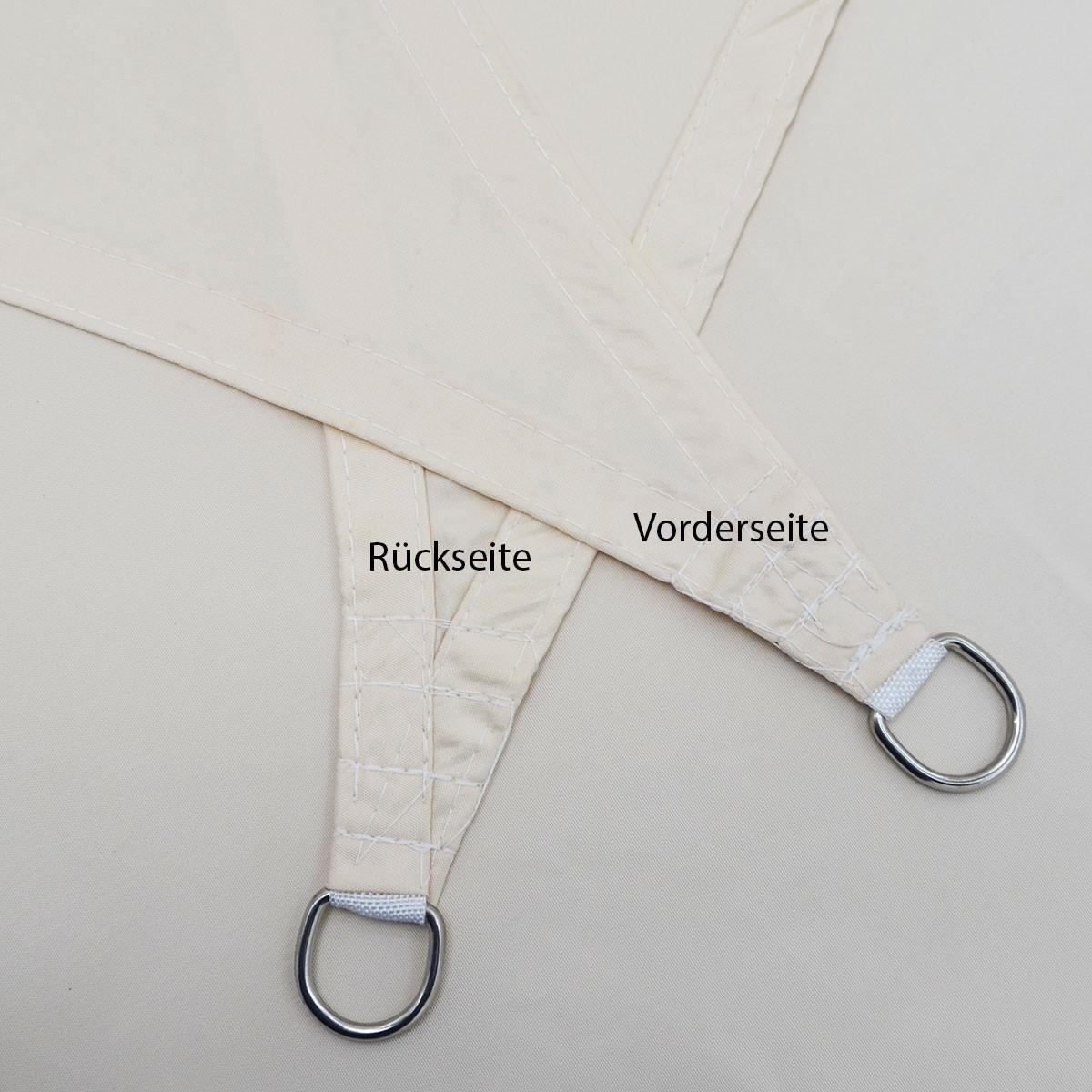 SONNENSEGEL 400/400 cm beige, dreieckig - Beige, Kunststoff (400/400cm) - Amanka