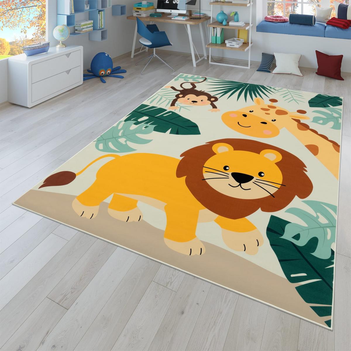 KINDERTEPPICH Tiere Beige 240 x 340 cm - Beige, Kunststoff (240/340cm) - TT Home