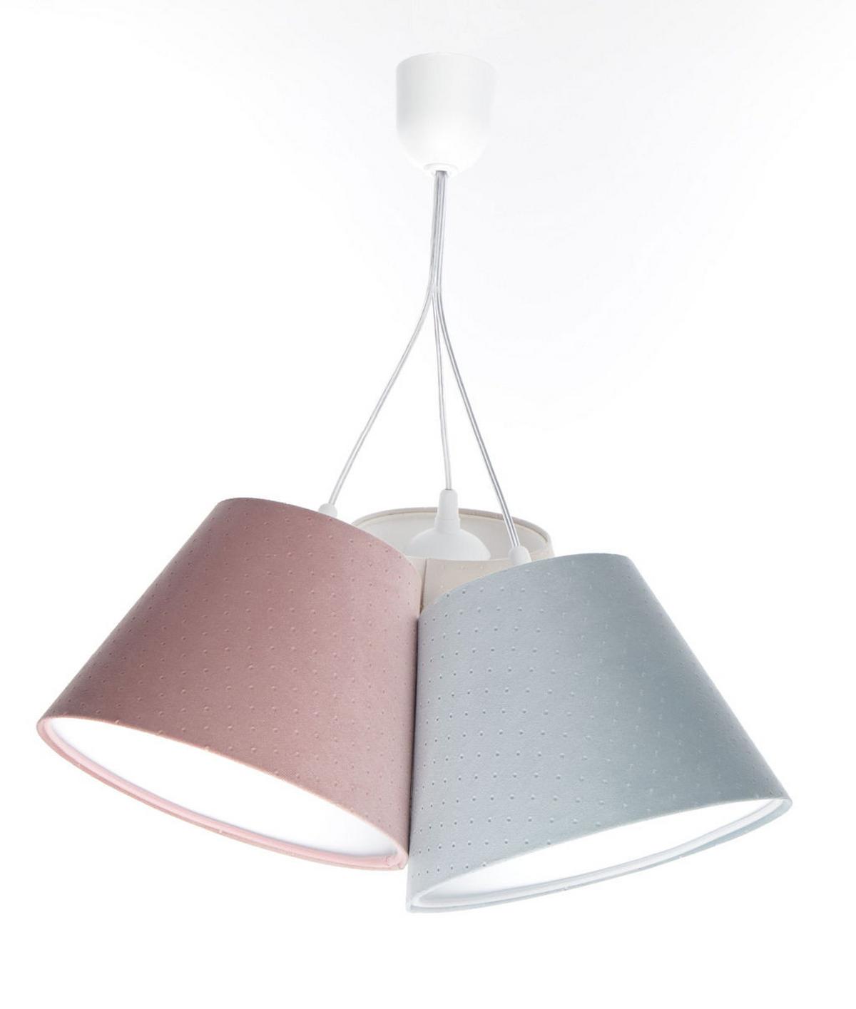 HÄNGELEUCHTE Blau 26/19 cm - Blau/Pink, Kunststoff (26/0.8/19cm) - ONZENO